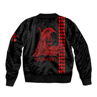 Custom Hawaii Bomber Jacket King Kamehameha Day - Red LT6 - Polynesian Pride