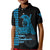 Custom Hawaii Kid Polo Shirt King Kamehameha Day - Blue LT6 Kid Blue - Polynesian Pride