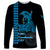 Custom Hawaii Long Sleeve Shirt King Kamehameha Day - Blue LT6 Unisex Blue - Polynesian Pride