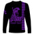 Custom Hawaii Long Sleeve Shirt King Kamehameha Day - Purple LT6 - Polynesian Pride