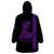 Custom Hawaii Wearable Blanket Hoodie King Kamehameha Day - Purple LT6 - Polynesian Pride