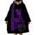 Custom Hawaii Wearable Blanket Hoodie King Kamehameha Day - Purple LT6 - Polynesian Pride