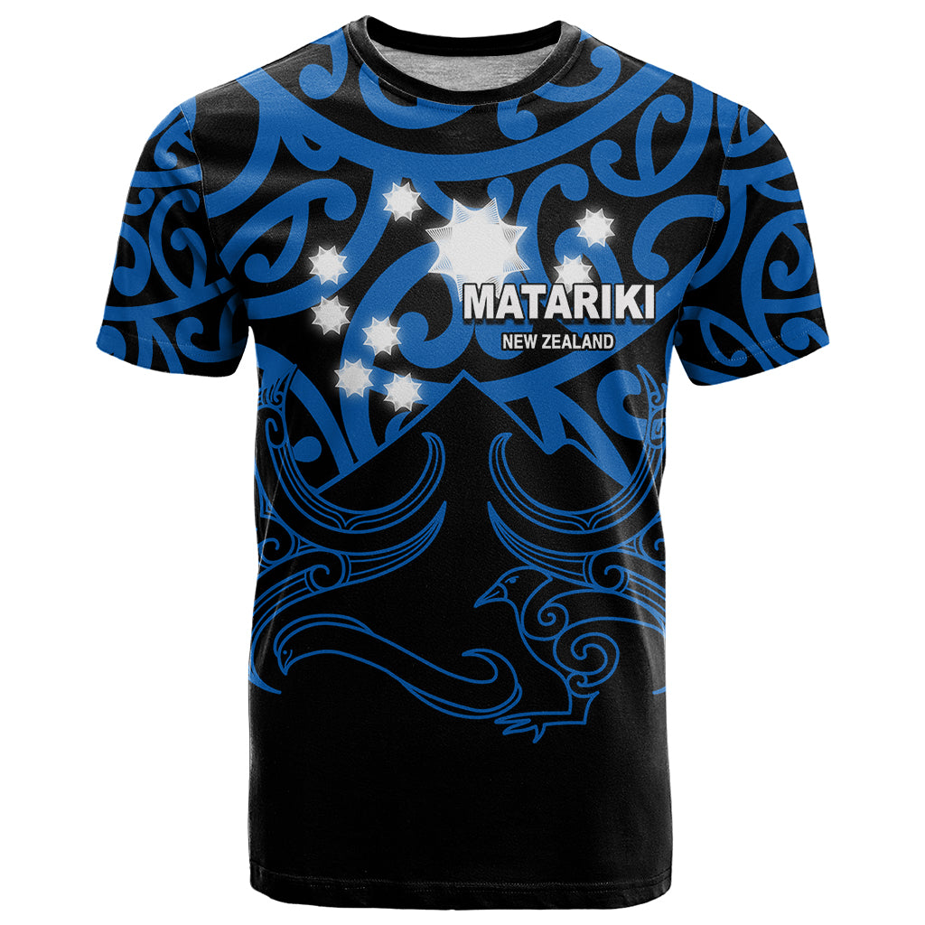 Matariki New Zealand T Shirt Maori New Year Blue LT6 Blue - Polynesian Pride