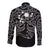 Matariki New Zealand Long Sleeve Button Shirt Maori New Year White LT6 - Polynesian Pride