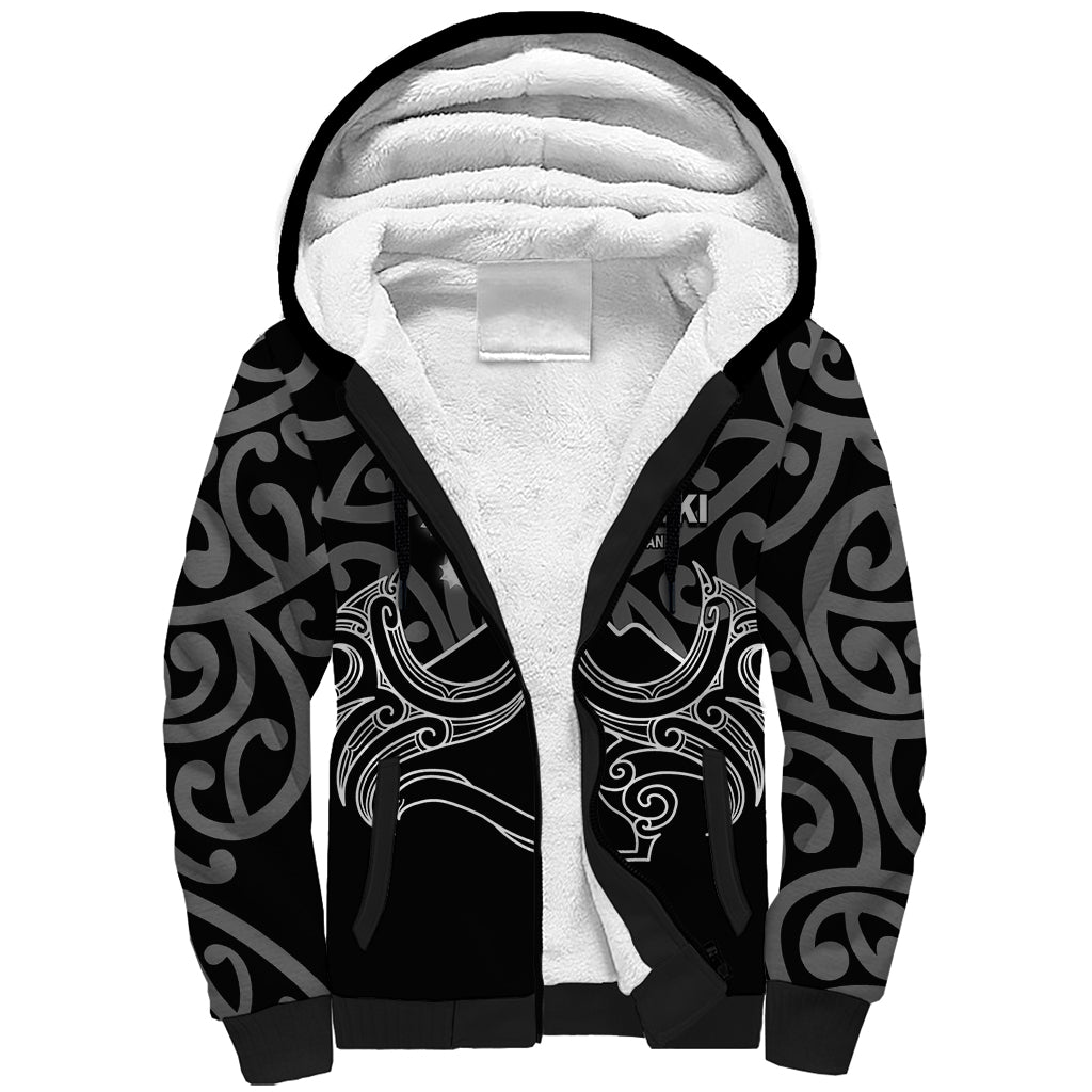 Matariki New Zealand Sherpa Hoodie Maori New Year White LT6 Unisex White - Polynesian Pride