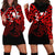 Matariki New Zealand Hoodie Dress Maori New Year Red LT6 - Polynesian Pride