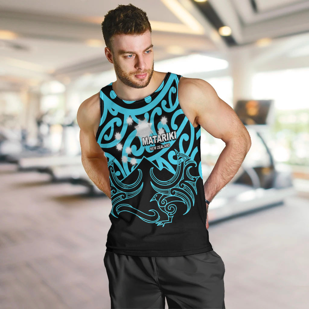 Matariki New Zealand Men Tank Top Maori New Year Light Blue LT6 - Polynesian Pride