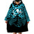 Matariki New Zealand Wearable Blanket Hoodie Maori New Year Light Blue LT6 - Polynesian Pride