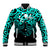 Matariki New Zealand Baseball Jacket Maori New Year Turquoise LT6 Unisex Green - Polynesian Pride