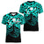 Matariki New Zealand Women V Neck T Shirt Maori New Year Turquoise LT6 - Polynesian Pride