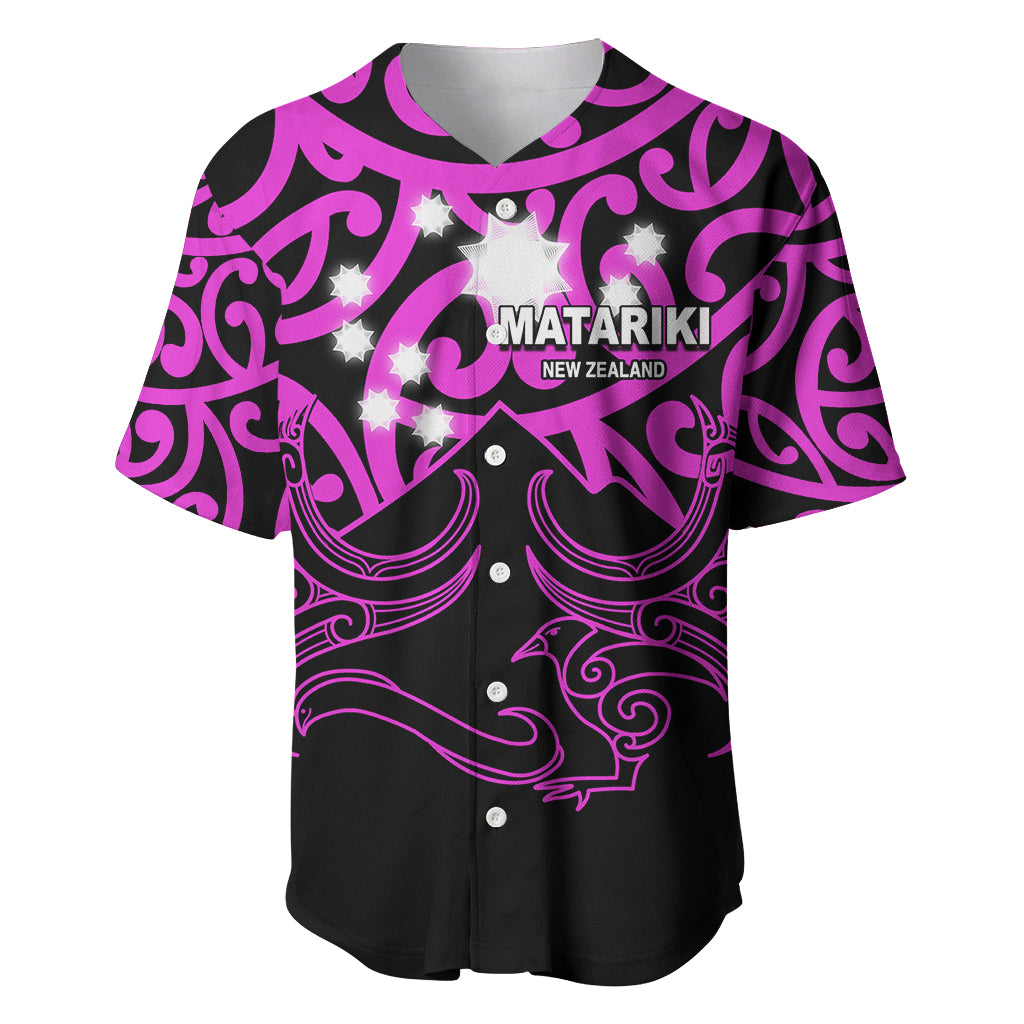 Matariki New Zealand Baseball Jersey Maori New Year Purple LT6 Purple - Polynesian Pride