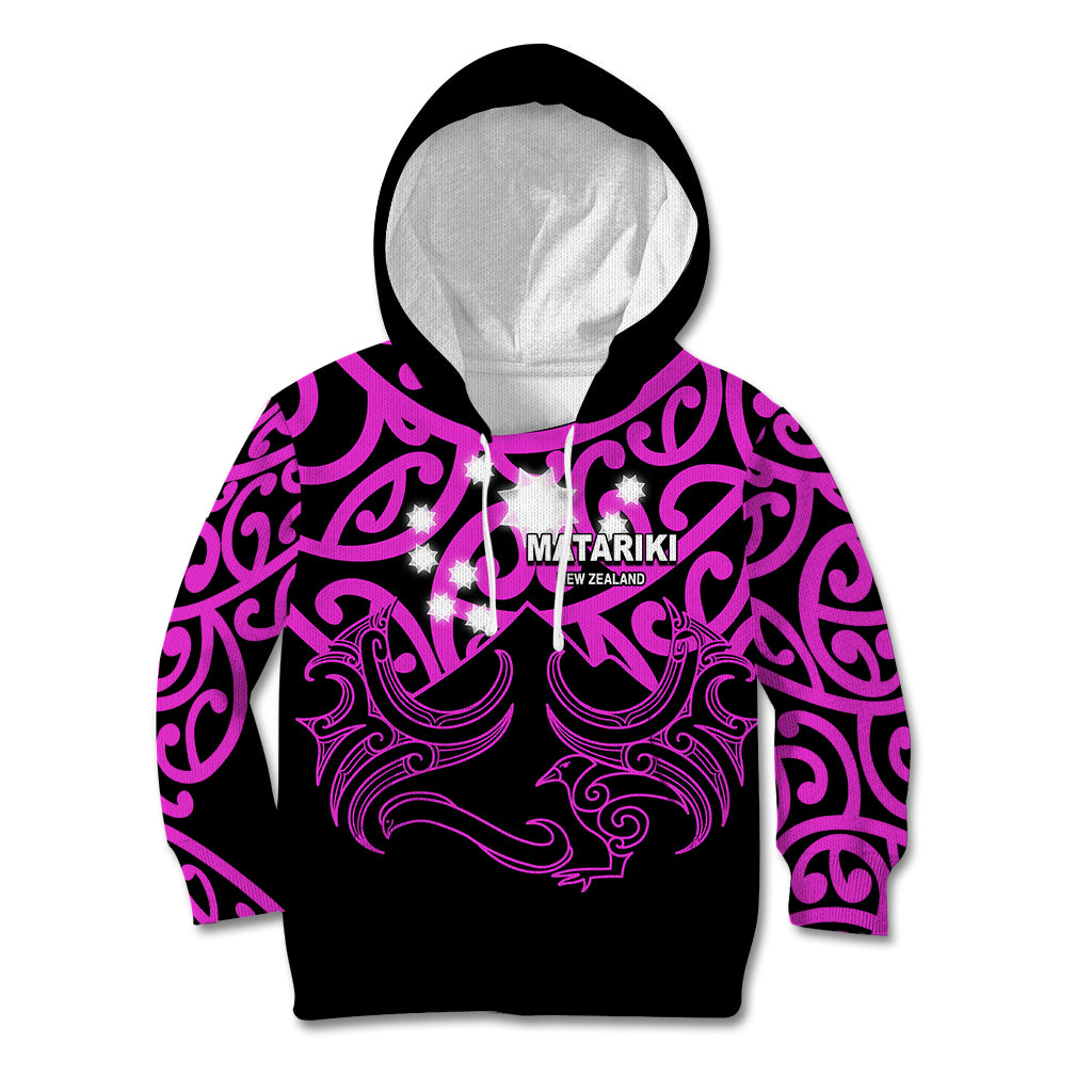 Matariki New Zealand Kid Hoodie Maori New Year Purple LT6 Hoodie Purple - Polynesian Pride