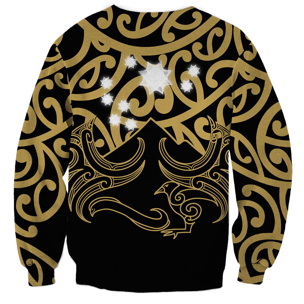 Matariki New Zealand Sweatshirt Maori New Year Gold LT6 - Polynesian Pride