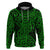 New Zealand Hoodie Maori Pattern Green LT6 Green - Polynesian Pride