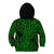 New Zealand Kid Hoodie Maori Pattern Green LT6 - Polynesian Pride