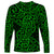 New Zealand Long Sleeve Shirt Maori Pattern Green LT6 - Polynesian Pride