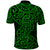 New Zealand Polo Shirt Maori Pattern Green LT6 - Polynesian Pride