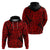 New Zealand Hoodie Maori Pattern Red LT6 - Polynesian Pride