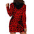 New Zealand Hoodie Dress Maori Pattern Red LT6 - Polynesian Pride