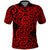 New Zealand Polo Shirt Maori Pattern Red LT6 Red - Polynesian Pride