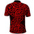 New Zealand Polo Shirt Maori Pattern Red LT6 - Polynesian Pride