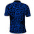 New Zealand Polo Shirt Maori Pattern Blue LT6 - Polynesian Pride