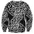 New Zealand Sweatshirt Maori Pattern White LT6 - Polynesian Pride