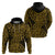 New Zealand Hoodie Maori Pattern Gold LT6 - Polynesian Pride