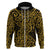 New Zealand Hoodie Maori Pattern Gold LT6 - Polynesian Pride