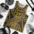 New Zealand Men Tank Top Maori Pattern Gold LT6 Gold - Polynesian Pride