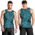 New Zealand Men Tank Top Maori Pattern Light Blue LT6 - Polynesian Pride