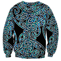 New Zealand Sweatshirt Maori Pattern Papua Shell LT6 - Polynesian Pride