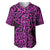 New Zealand Baseball Jersey Maori Pattern Purple LT6 Purple - Polynesian Pride