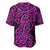 New Zealand Baseball Jersey Maori Pattern Purple LT6 - Polynesian Pride