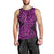 New Zealand Men Tank Top Maori Pattern Purple LT6 - Polynesian Pride