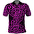 New Zealand Polo Shirt Maori Pattern Purple LT6 Purple - Polynesian Pride