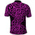 New Zealand Polo Shirt Maori Pattern Purple LT6 - Polynesian Pride