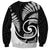 New Zealand Sweatshirt Maori With Silver Fern White LT6 - Polynesian Pride