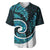 New Zealand Baseball Jersey Maori With Silver Fern Papua Shell Green Ver.1 LT6 Green - Polynesian Pride