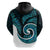 New Zealand Hoodie Maori With Silver Fern Papua Shell Green Ver.1 LT6 - Polynesian Pride