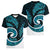 New Zealand Women V Neck T Shirt Maori With Silver Fern Papua Shell Green Ver.1 LT6 - Polynesian Pride