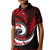 New Zealand Kid Polo Shirt Maori With Silver Fern Red LT6 Kid Red - Polynesian Pride