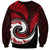 New Zealand Sweatshirt Maori With Silver Fern Red LT6 Unisex Red - Polynesian Pride