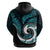 New Zealand Hoodie Maori With Silver Fern Papua Shell Green Ver.2 LT6 - Polynesian Pride