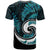 New Zealand T Shirt Maori With Silver Fern Papua Shell Green Ver.2 LT6 - Polynesian Pride