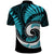 New Zealand Polo Shirt Maori With Silver Fern Light Blue LT6 - Polynesian Pride