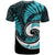 New Zealand T Shirt Maori With Silver Fern Light Blue LT6 - Polynesian Pride