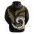 New Zealand Hoodie Maori With Silver Fern Gold LT6 - Polynesian Pride