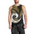 New Zealand Men Tank Top Maori With Silver Fern Gold LT6 - Polynesian Pride