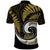 New Zealand Polo Shirt Maori With Silver Fern Gold LT6 - Polynesian Pride